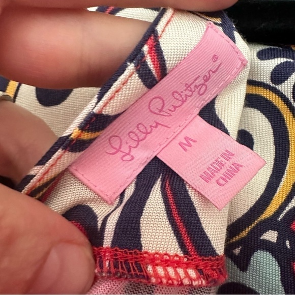 Lilly Pulitzer Silk Blend Paisley Floral Belted Dress - Picture 2 of 7